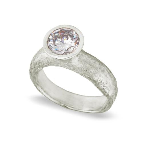 Old Money Solitaire Ring • Sterling Silver-Brevard