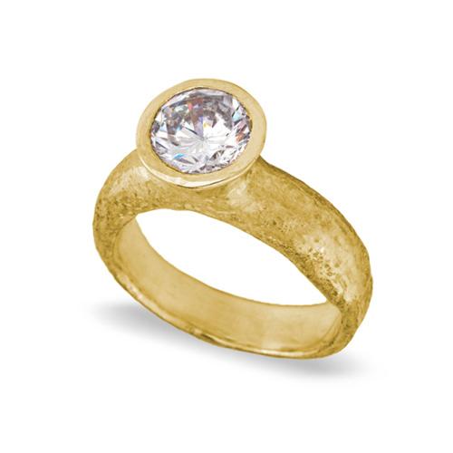 Old Money Solitaire Ring • Yellow Gold-Brevard