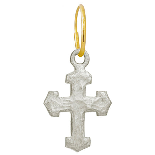 Pilgrim Cross • Endless Hoop Charm Earring-Brevard