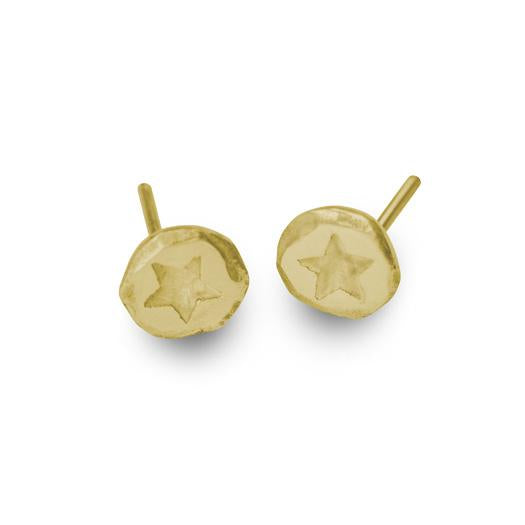 Gold Tiny Star Stud Earring-Brevard