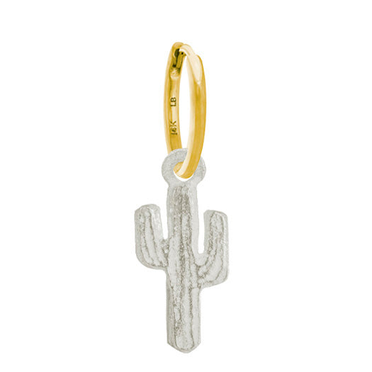 Tiny Cactus • Huggie Charm Earring-Brevard