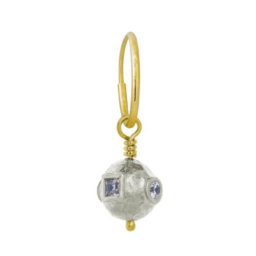 4 Stone Calypso • Endless Hoop Charm Earring-Brevard