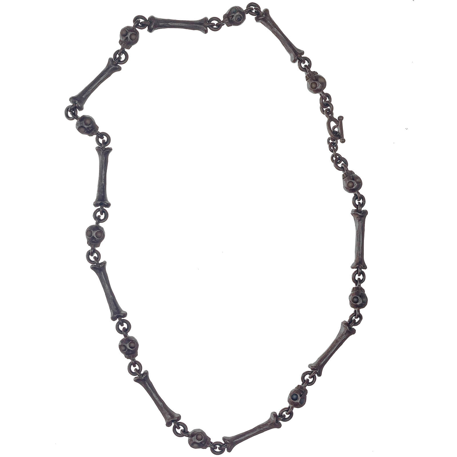 Oxidized Jumbo Pirate Link Chain Necklace