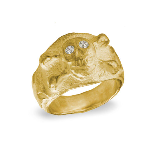 Diamond Pirate Ring • 18k Yellow Gold
