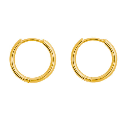 Gold Huggie Hoop Earring-Brevard