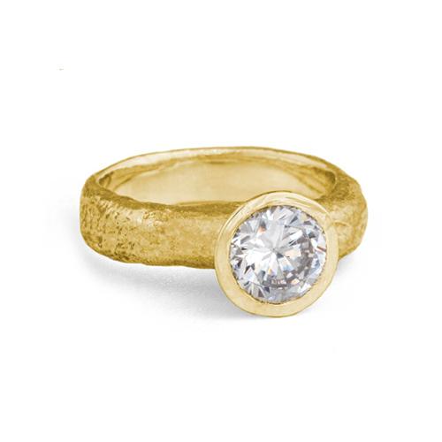Old Money Solitaire Ring • Yellow Gold-Brevard