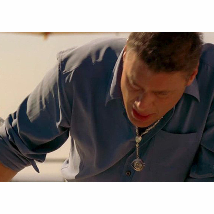 Breaking Bad Eladio Evil Eye Rosary in Oxidized or Sterling Silver