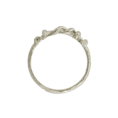 Tiny Hoya Ring • 3.5mm • 18k White Gold-Brevard