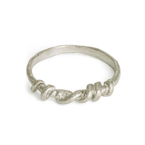 Tiny Hoya Ring • 3.5mm • 18k White Gold-Brevard