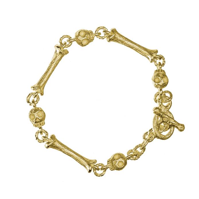 Gold Jumbo Pirate Link Bracelet-Brevard