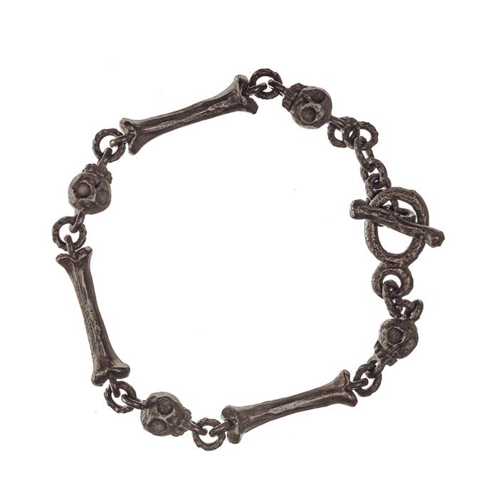 Oxidized Jumbo Pirate Link Bracelet-Brevard