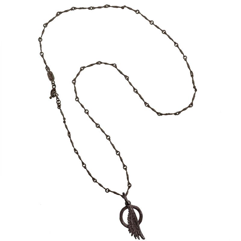 Oxidized Oglala Layered Pendant Necklace-Brevard