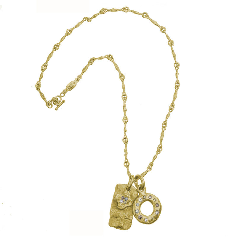 Gold Layered Old Money Dog Tags Necklace-Brevard