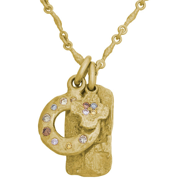 Gold Layered Old Money Dog Tags Necklace-Brevard