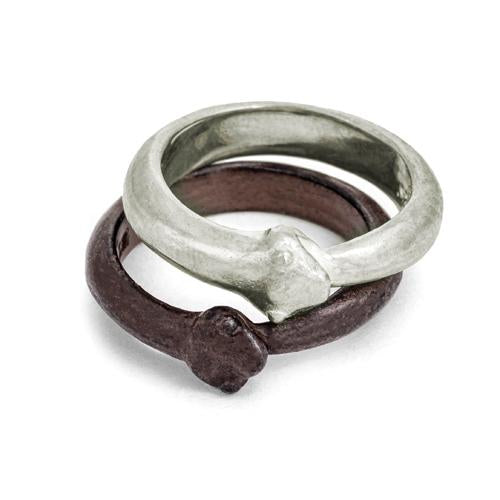 Wide Ouroboros Eternal 4mm Band • Sterling Silver-Brevard
