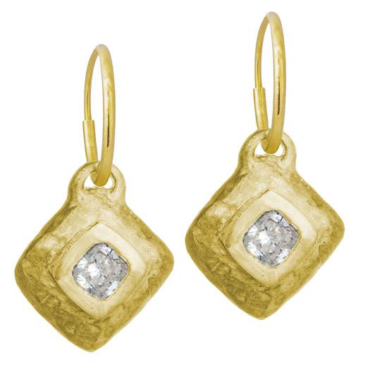 Gold Roma Diamond • Endless Hoop Charm Earring-Brevard