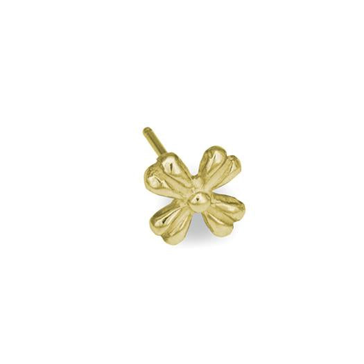 Gold Tiny Flower Stud Earring-Brevard
