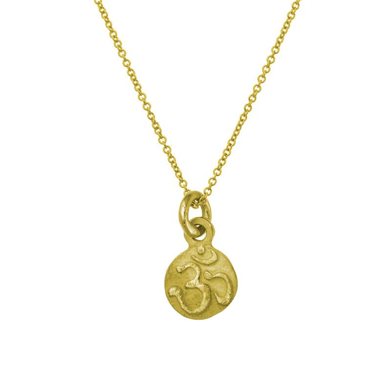 Gold Tiny Ohm Necklace-Brevard