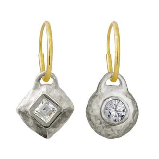 Tiny Diamond Roma + Tiny Roma Mismatch Earring Pair-Brevard